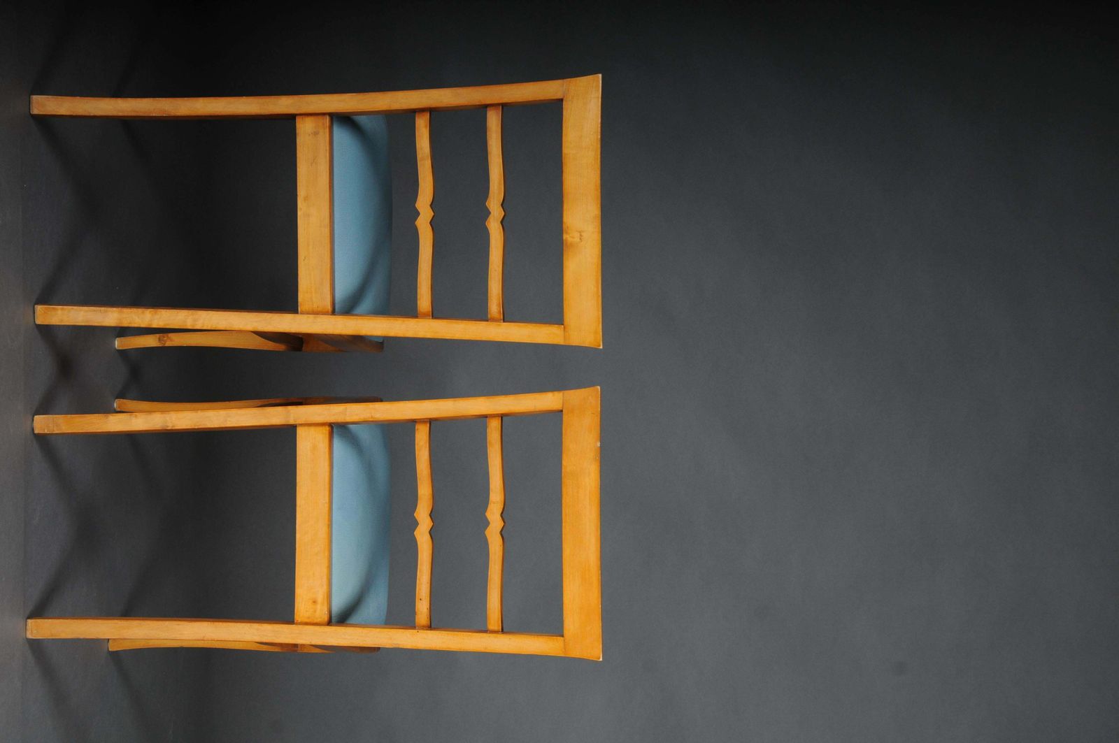photo for sale 20th Century Set Of 2 Biedermeier/Art Deco Chairs, Birch