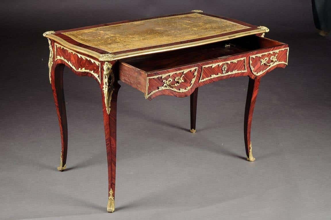 19th Century Napoleon III Ladies Bureau Plat Desk photo 5445.0