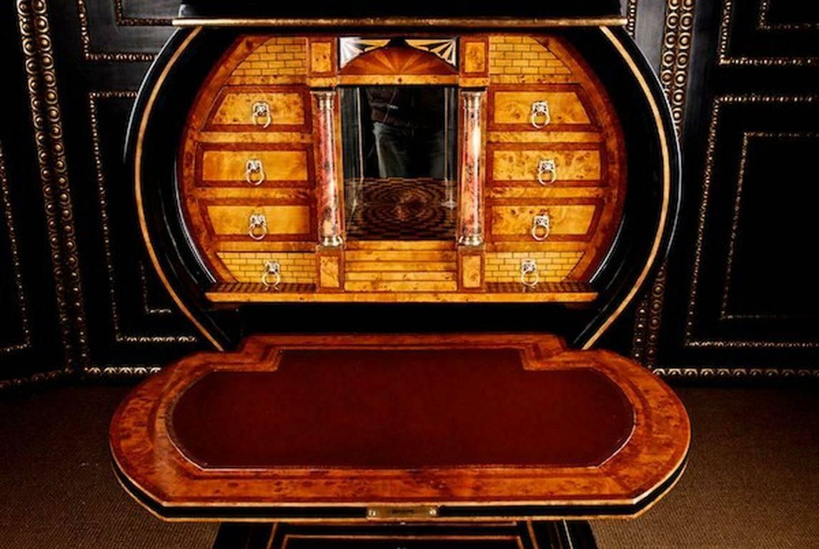 20th Century Vienna Biedermeier Lyre Secretaire photo 7559.0