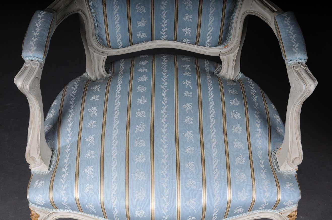 2255.0 Pair Of French Armchairs Louis XV Chairs, 20th Century photo