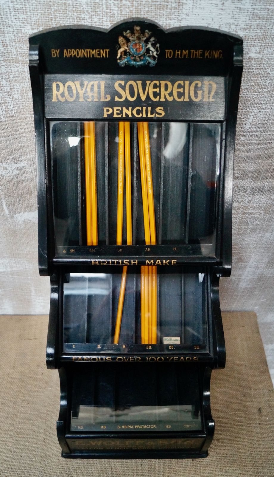 Furniture A Rare Royal Sovereign Pencil Shop Display Case photo