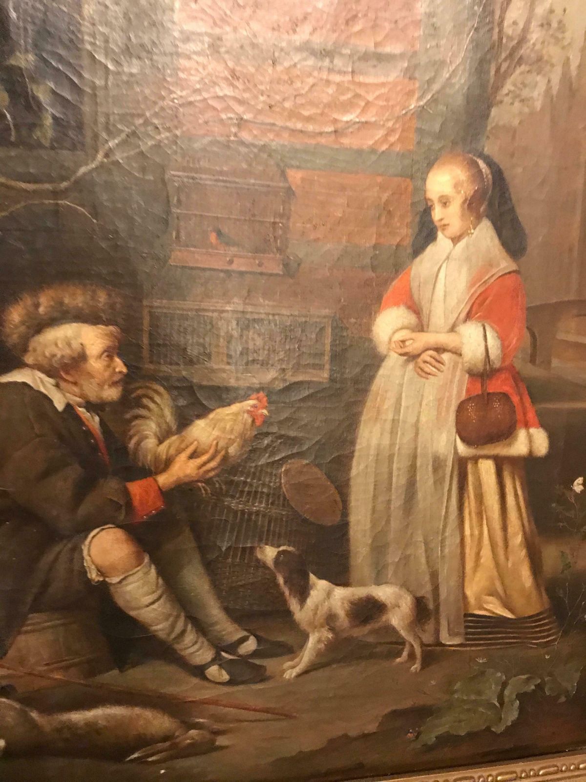 Poultry Seller Oil Painting 1870 Fine Quality To Gabriel Metsu Netherland £3,470.47  9 photo for sale