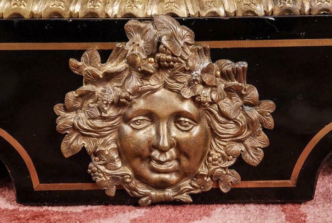 19th Century Louis Quatorze Napoleon III Boulle Meuble D''Appui Commode photo vintage
