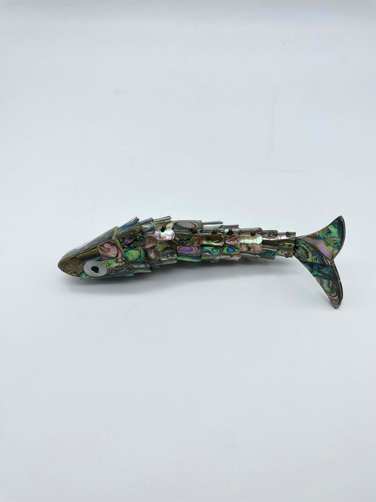 Curious Wriggling Fish Made Of Mother Of Pearl photo for sale