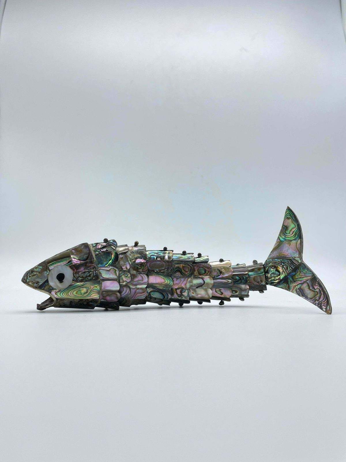 Curious Wriggling Fish Made Of Mother Of Pearl photo vinterior