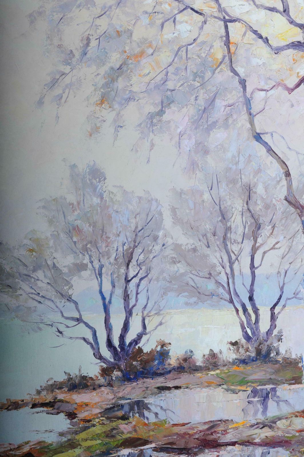Oil Painting Signed H. Hartung Landscape Painting photo vinterior