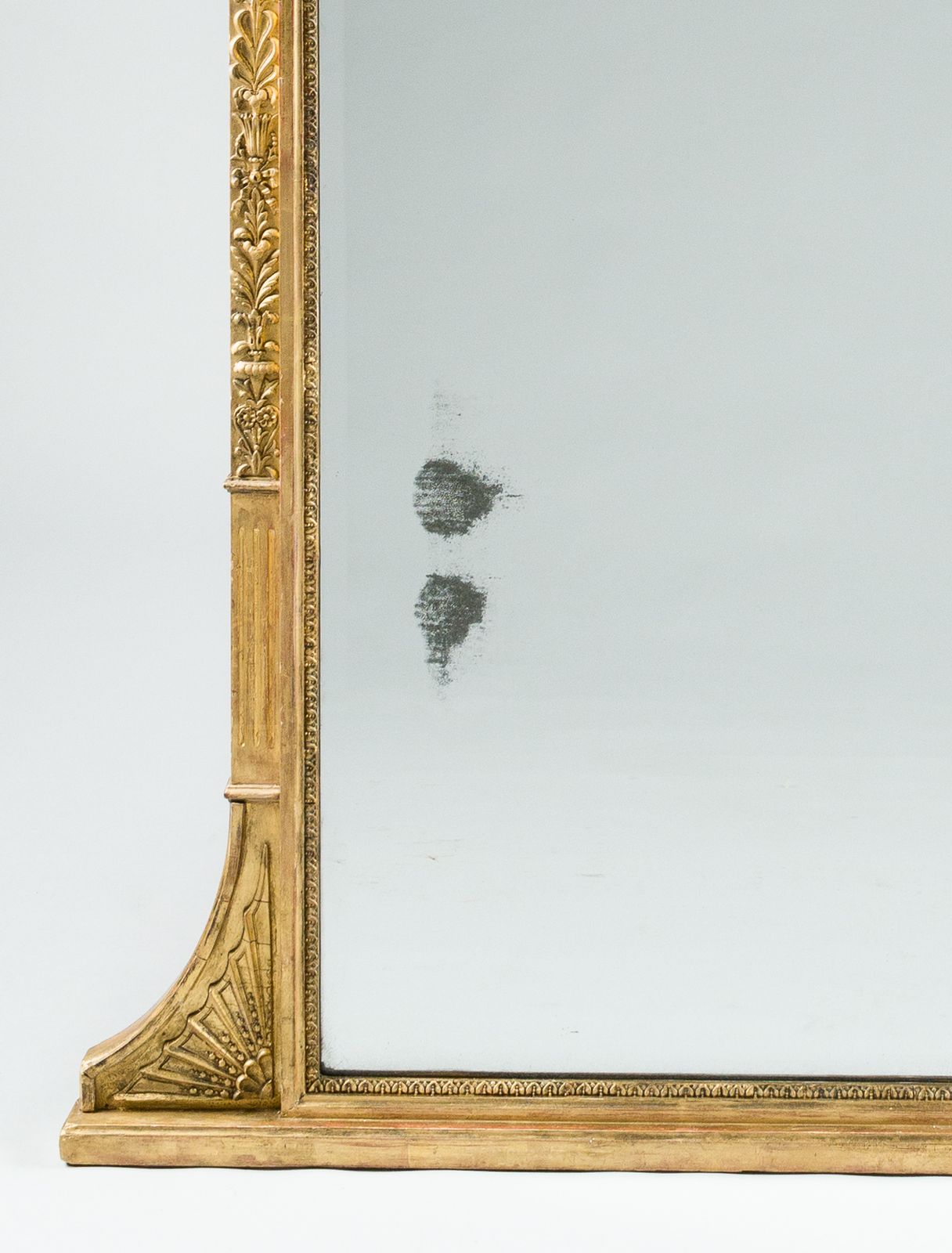 Large 19th Century Victorian English Gilt Overmantle Mirror photo furniture