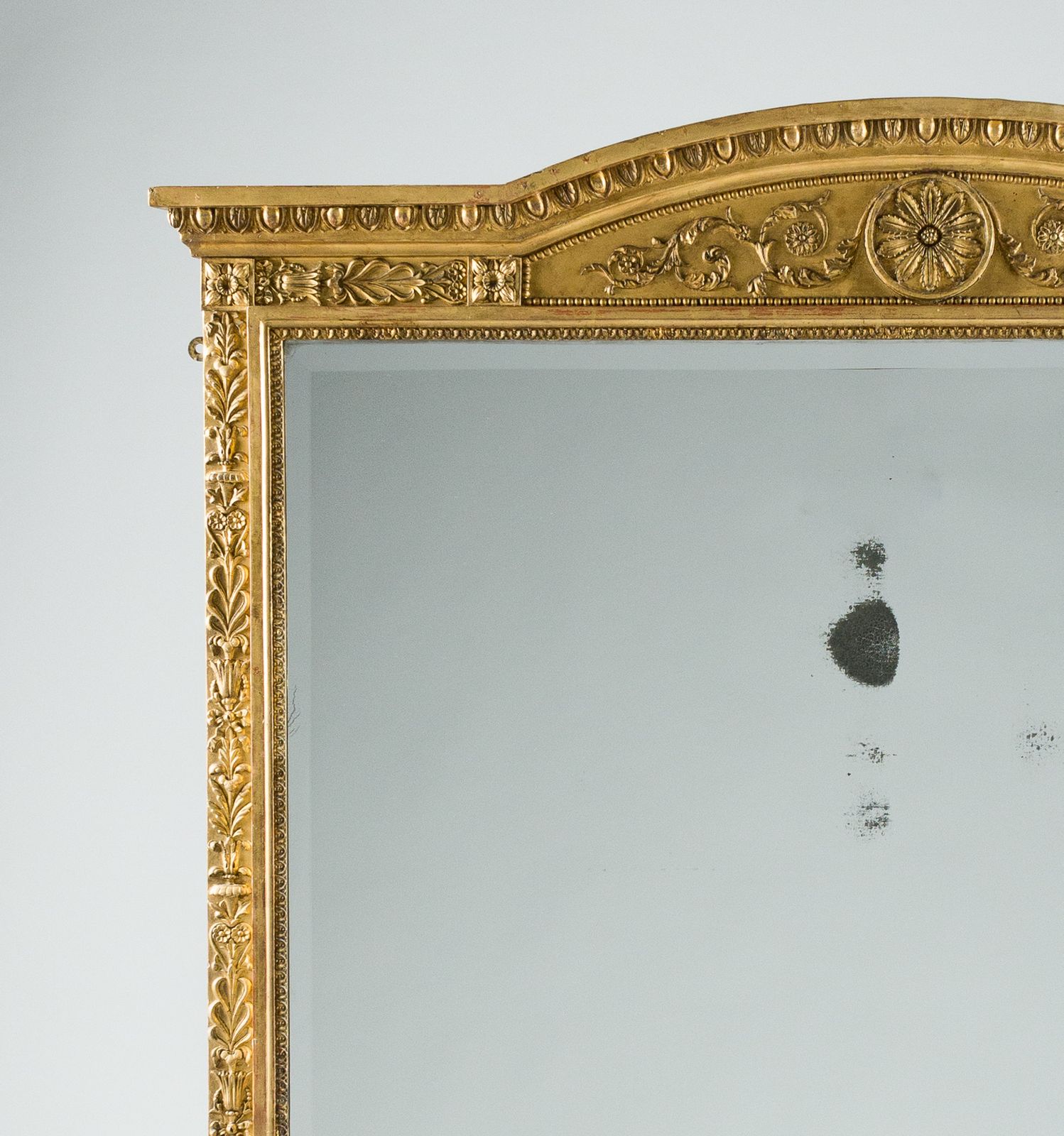 Large 19th Century Victorian English Gilt Overmantle Mirror photo Home Decor