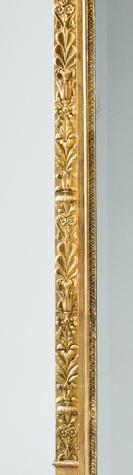 Large 19th Century Victorian English Gilt Overmantle Mirror photo vintage