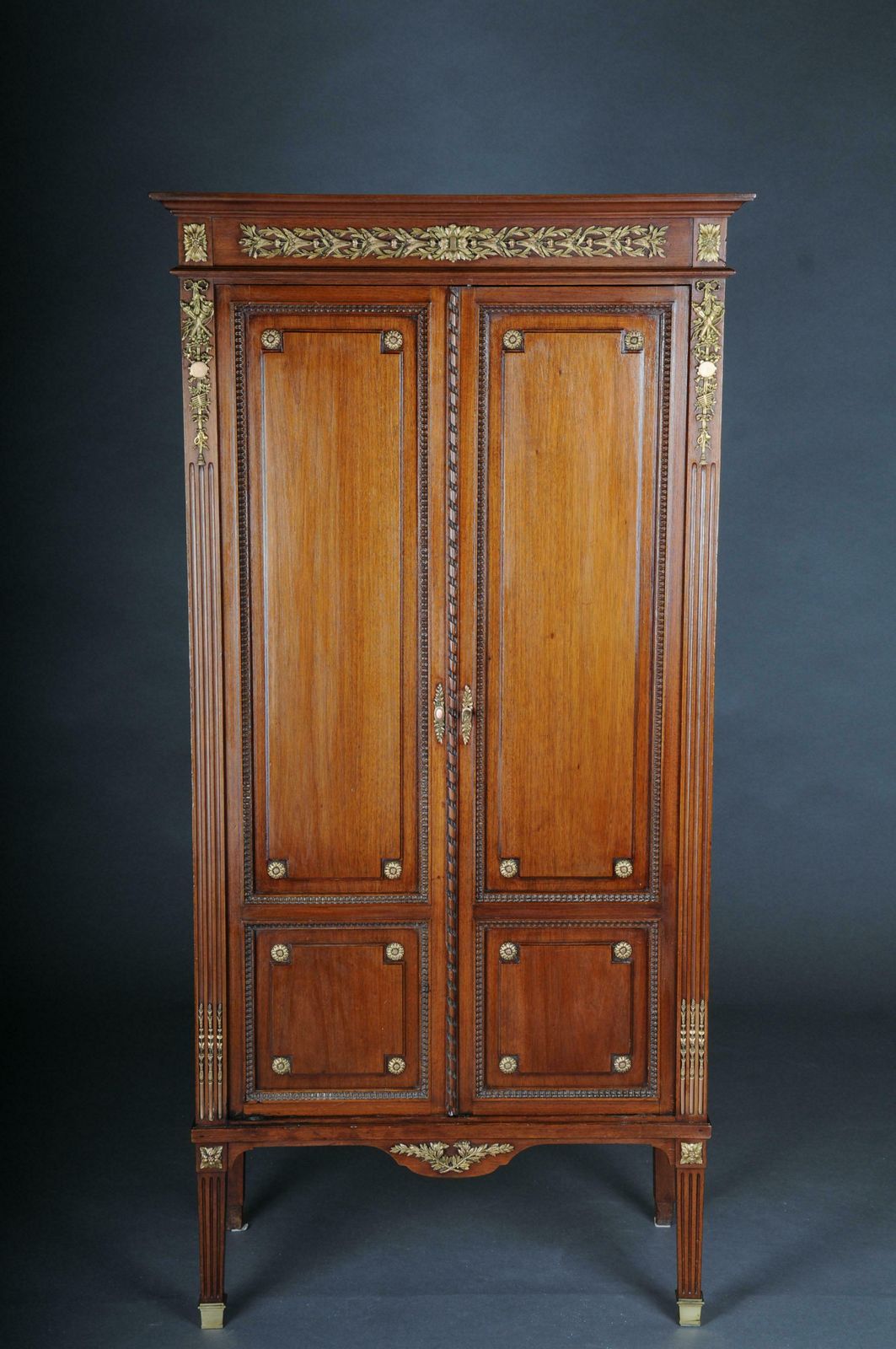 Rare Delicate Mahogany Music Cabinet Around 1880, Louis XVI photo furniture