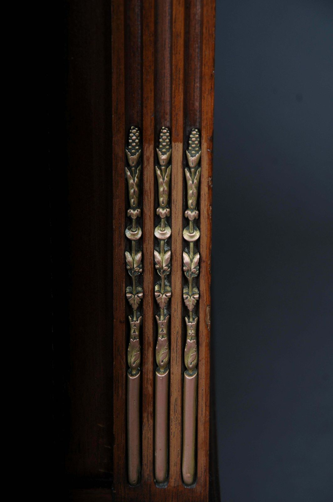 Rare Delicate Mahogany Music Cabinet Around 1880, Louis XVI photo vintage