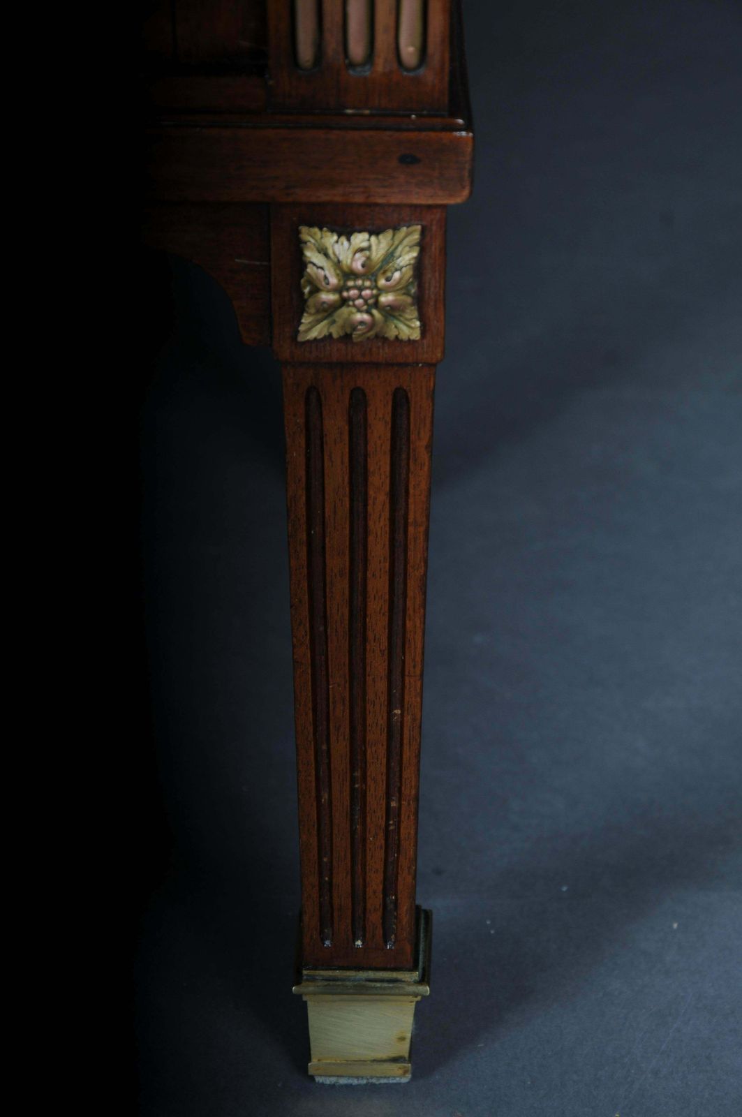 photo furniture Rare Delicate Mahogany Music Cabinet Around 1880, Louis XVI