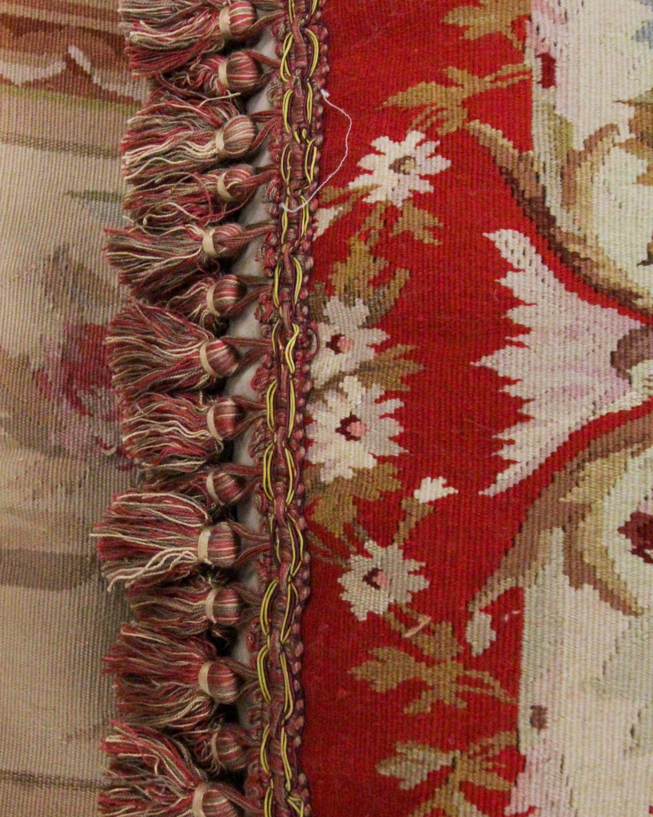 Vintage Wool Aubusson Cushion Cover Floral Scatter Pillow Cover 50x55cm photo buy