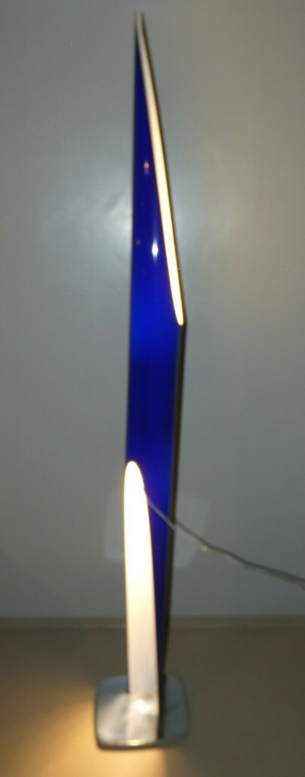 Shakti Floor Lamp In Acrylic Glass And Polished Steel By Marzio Rusconi Clerici For Kundalini, Italy, 2000s