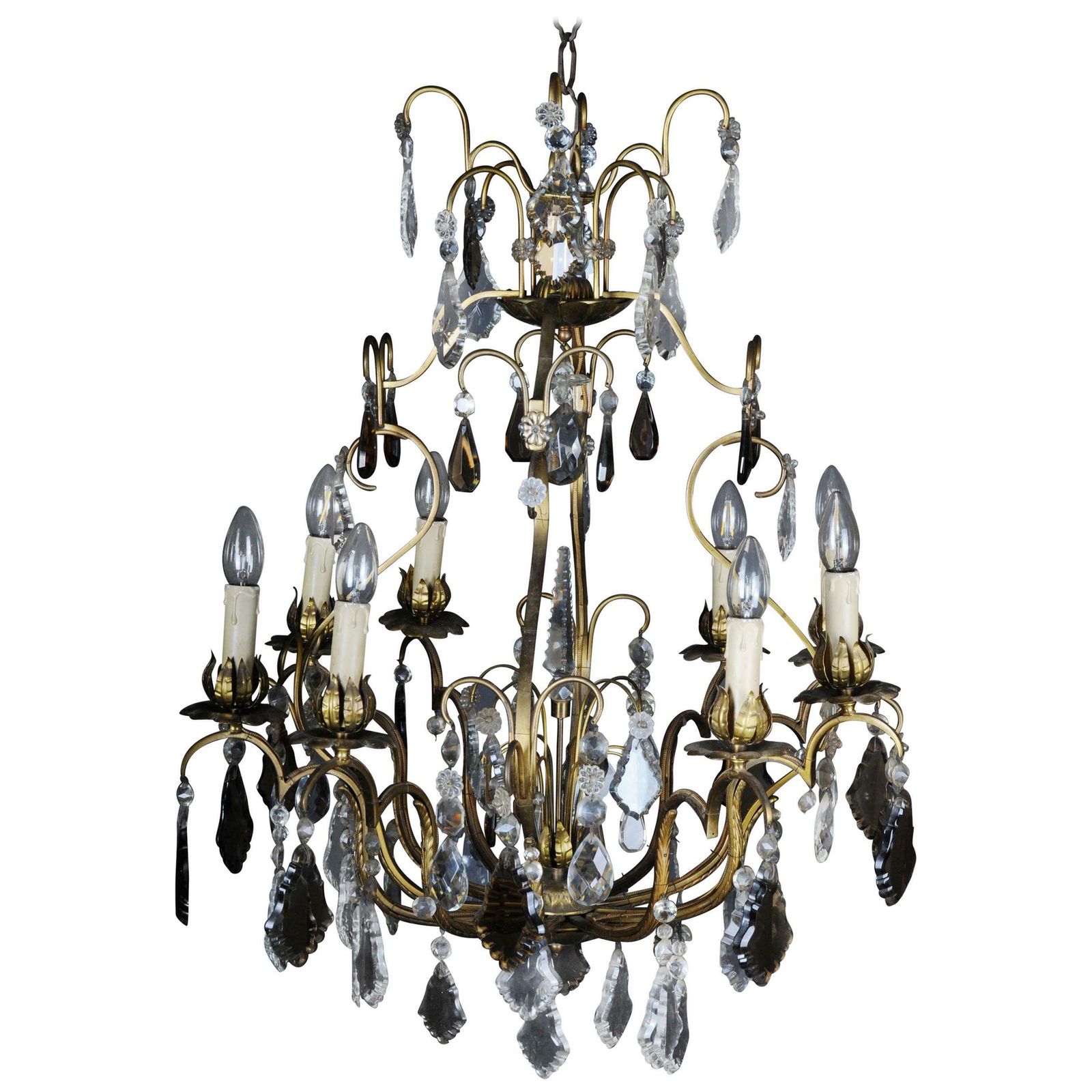 Antique French Baroque Chandelier, Circa 1930
