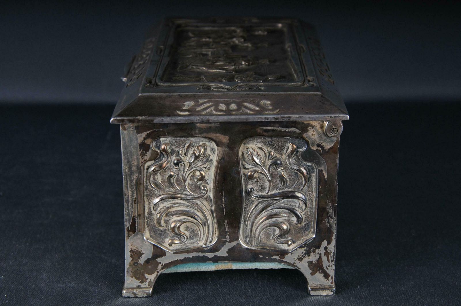 Wmf Box Jewellery Chest Antique Art Nouveau Silvered Germany photo Furniture