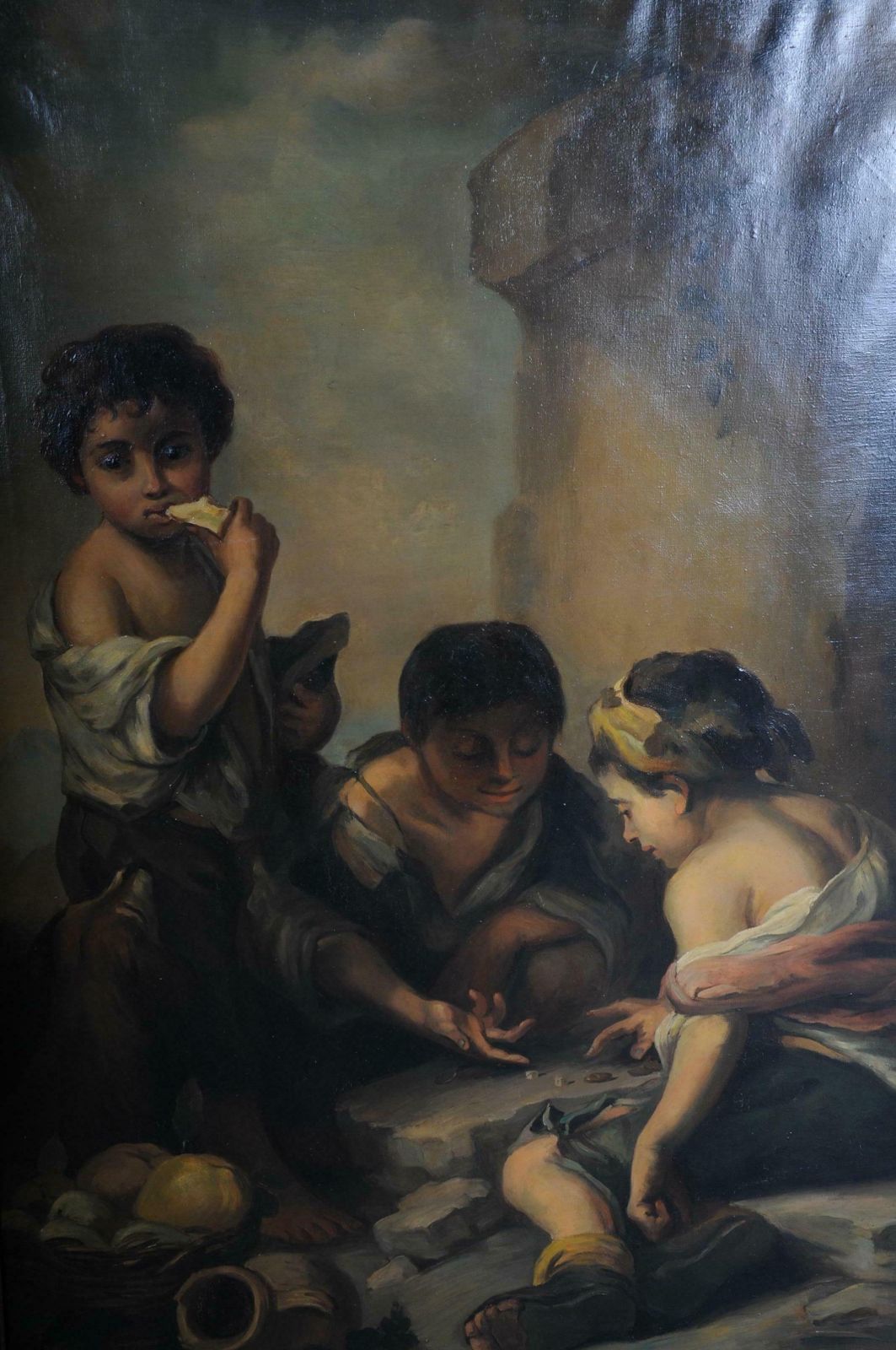 Great Painting Grapes And Melon Eaters After Esteban Murillo Oil Of Canvas photo for sale