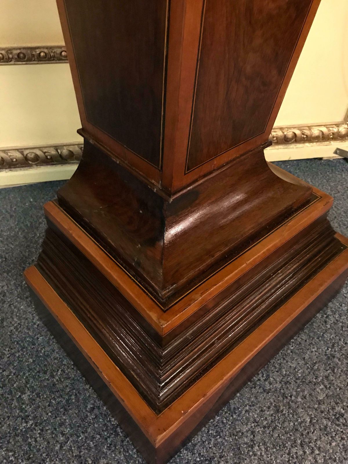 photo furniture 20th Century Unique Pillar  Pedestal  Column Veneer England Victorian