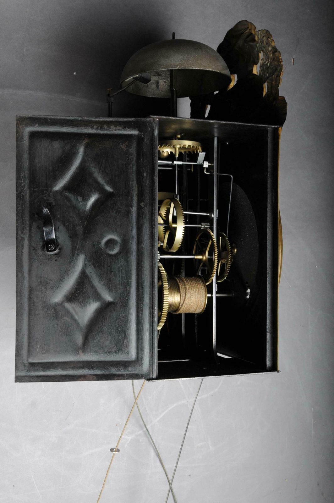 photo vintage 19th Century High Quality Originals Comtoise  Wall Clock Brass