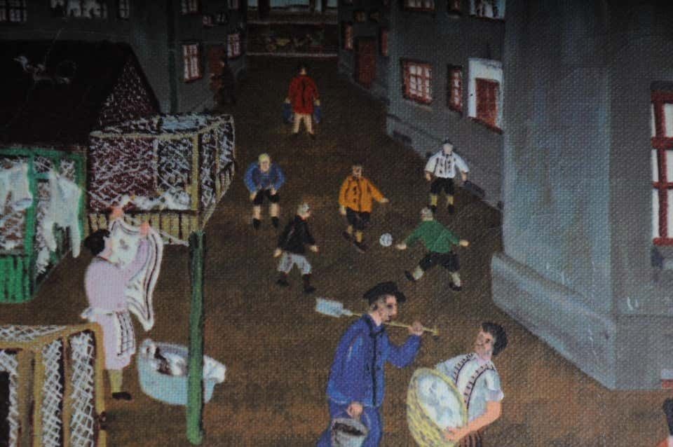 photo vinterior Naive Art Painting By Franz Klekawka