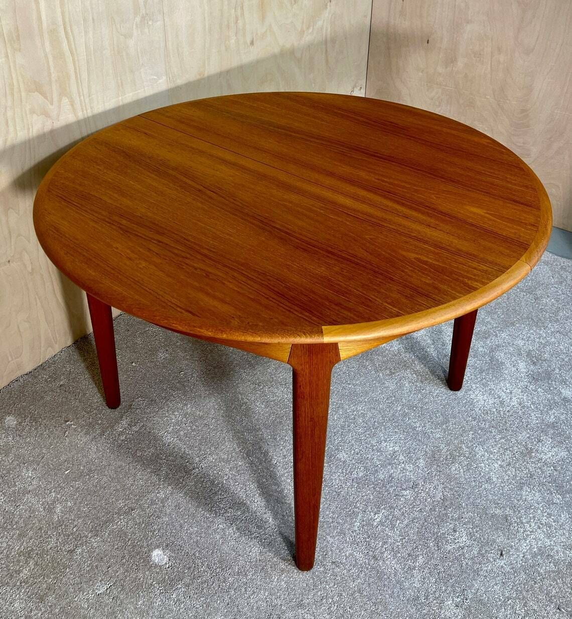 Mid Century Teak Dining Table "Model 62" By Henning Kjaernulf For Sorø Stolefabrik   1958 photo furniture