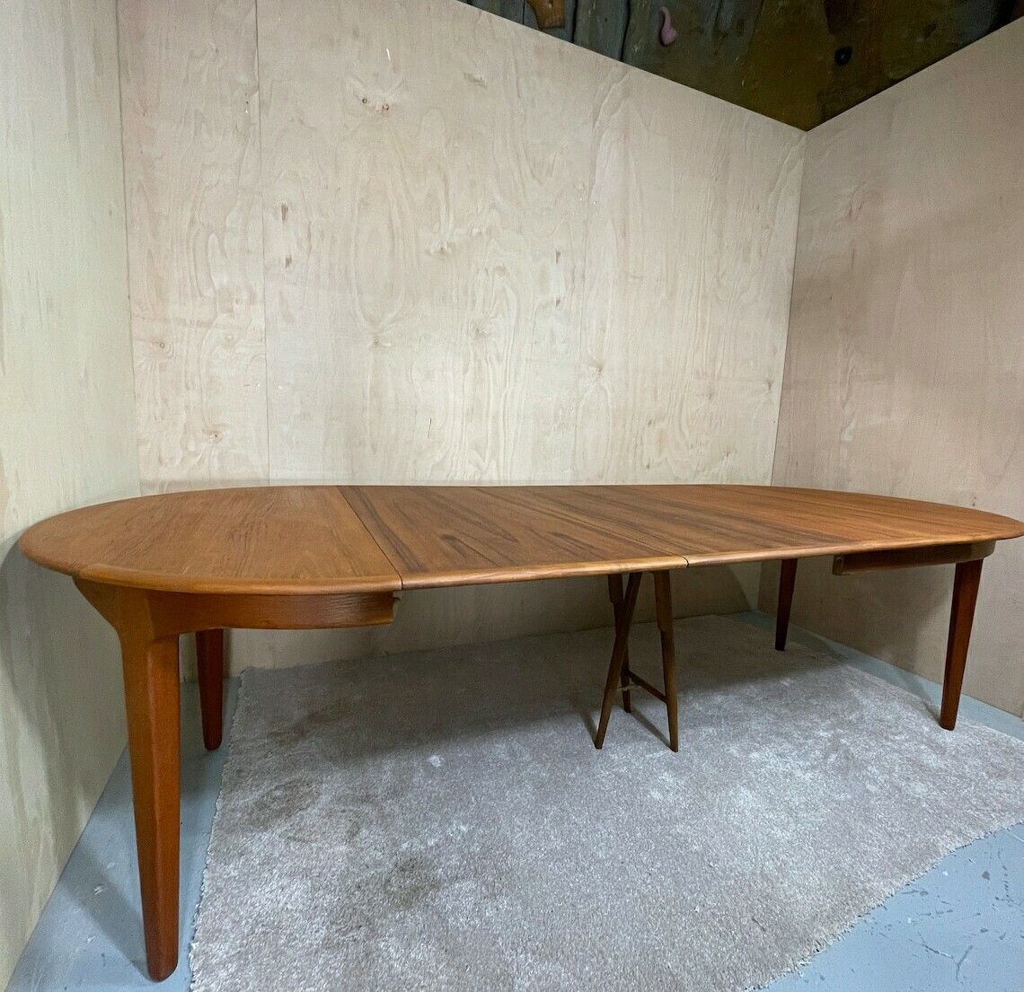 photo for sale Mid Century Teak Dining Table "Model 62" By Henning Kjaernulf For Sorø Stolefabrik   1958