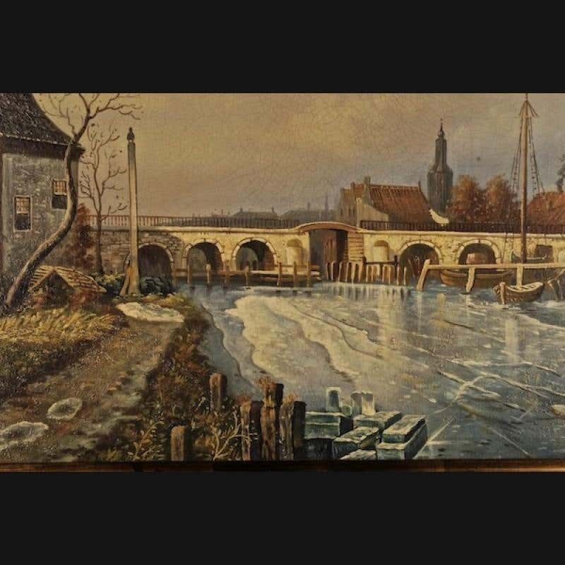 20th Century Naturalist Oil Painting Haldenthor In Aarau photo 799.0