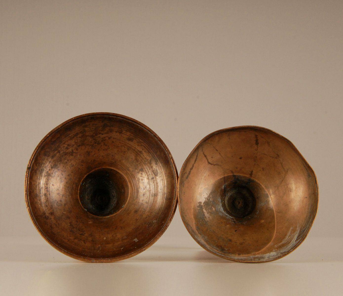 18th Century Candlestick Vases With Bell Nozzle And Stepped Base, Set Of 2 photo furniture