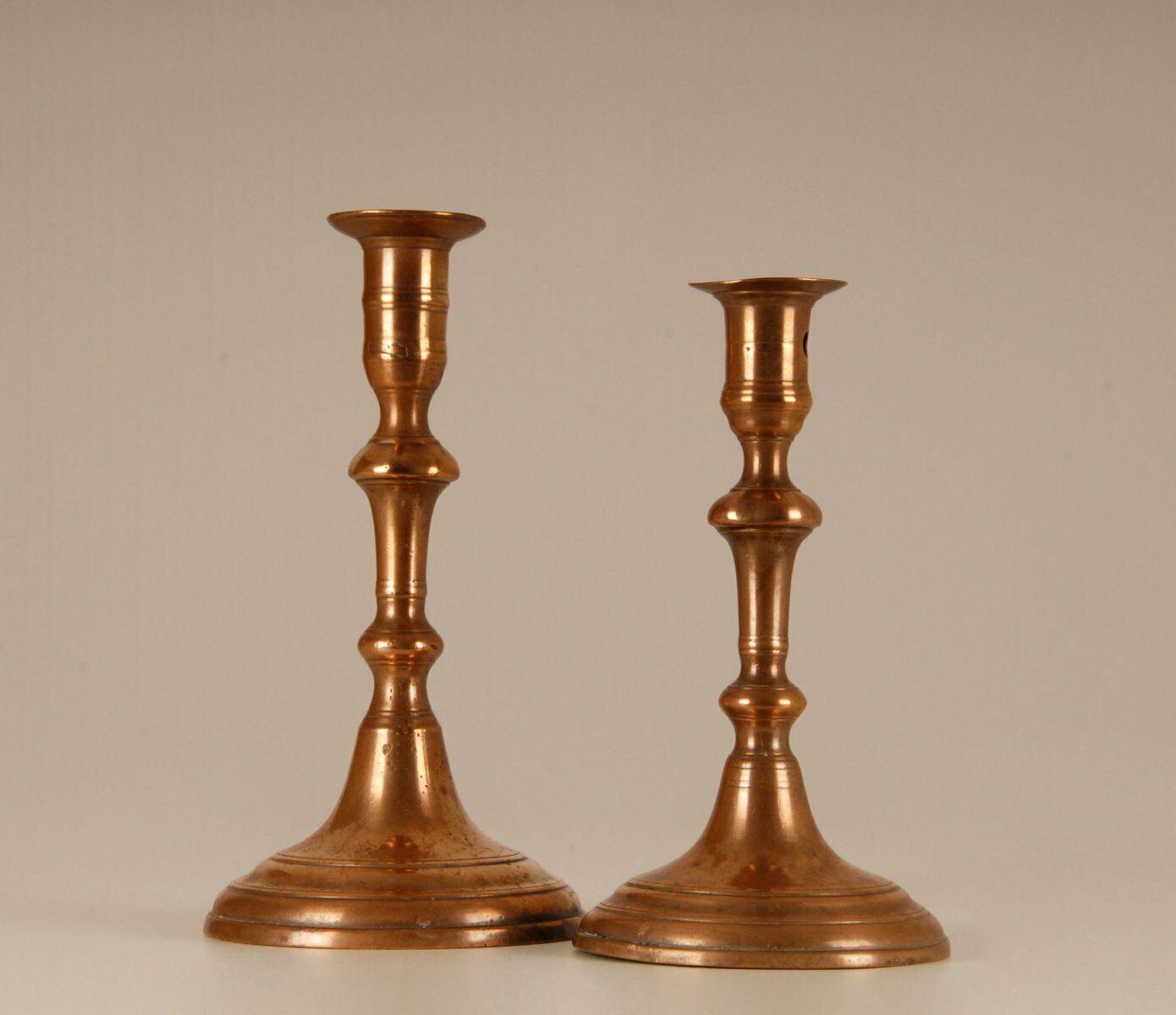18th Century Candlestick Vases With Bell Nozzle And Stepped Base, Set Of 2 photo buy