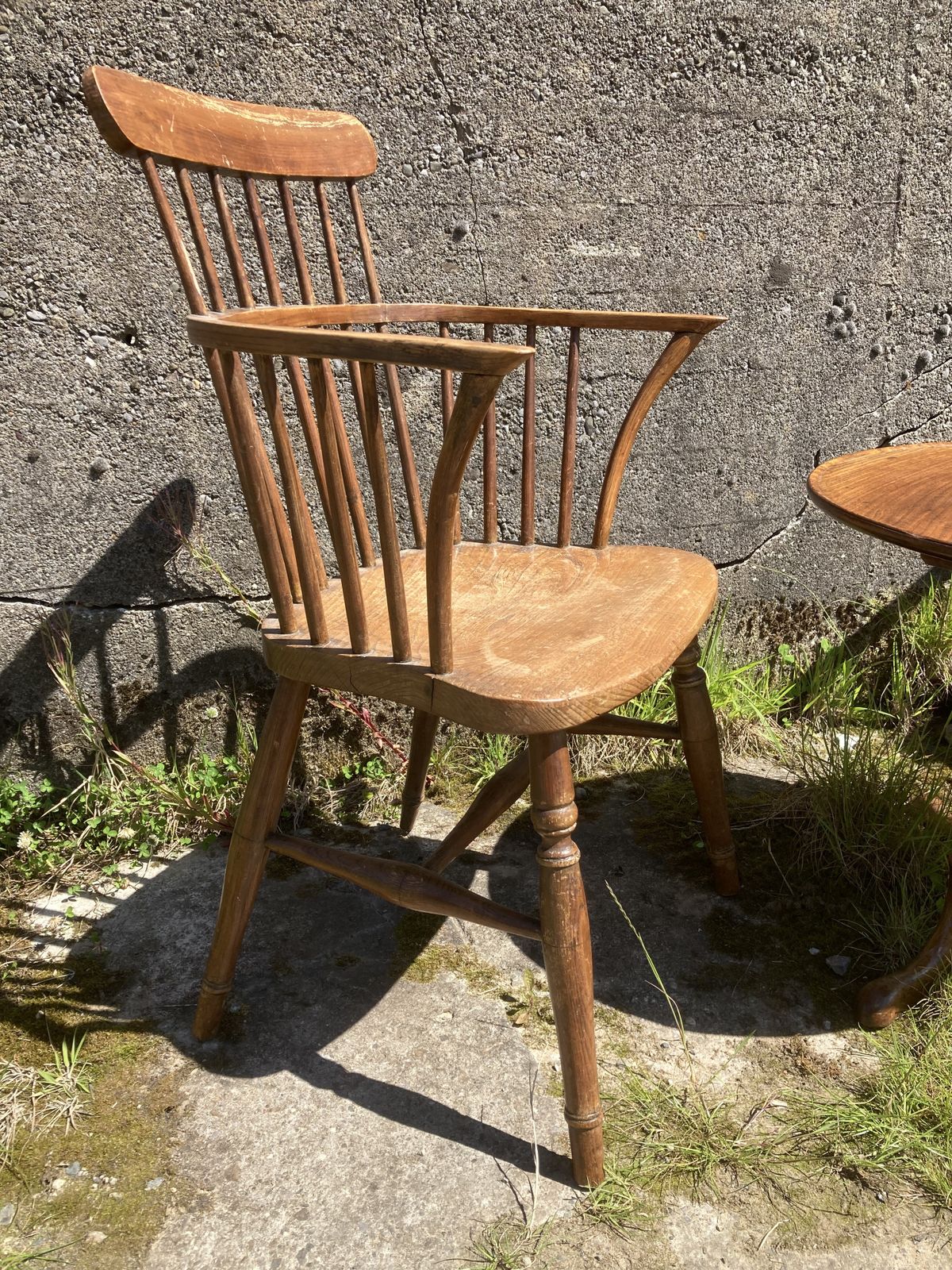 1840s Pair Of Windsor Comb Back Arm Chairs photo for sale