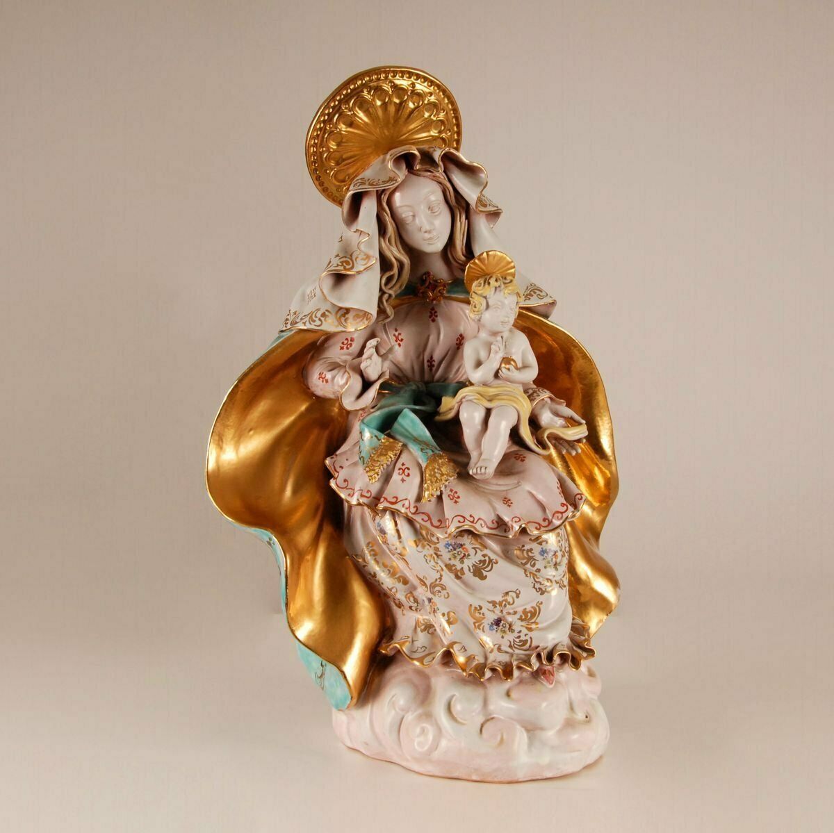 photo for sale Mid Century Italian Madonna & Child Sculpture By Eugenio Pattarino, 1960s