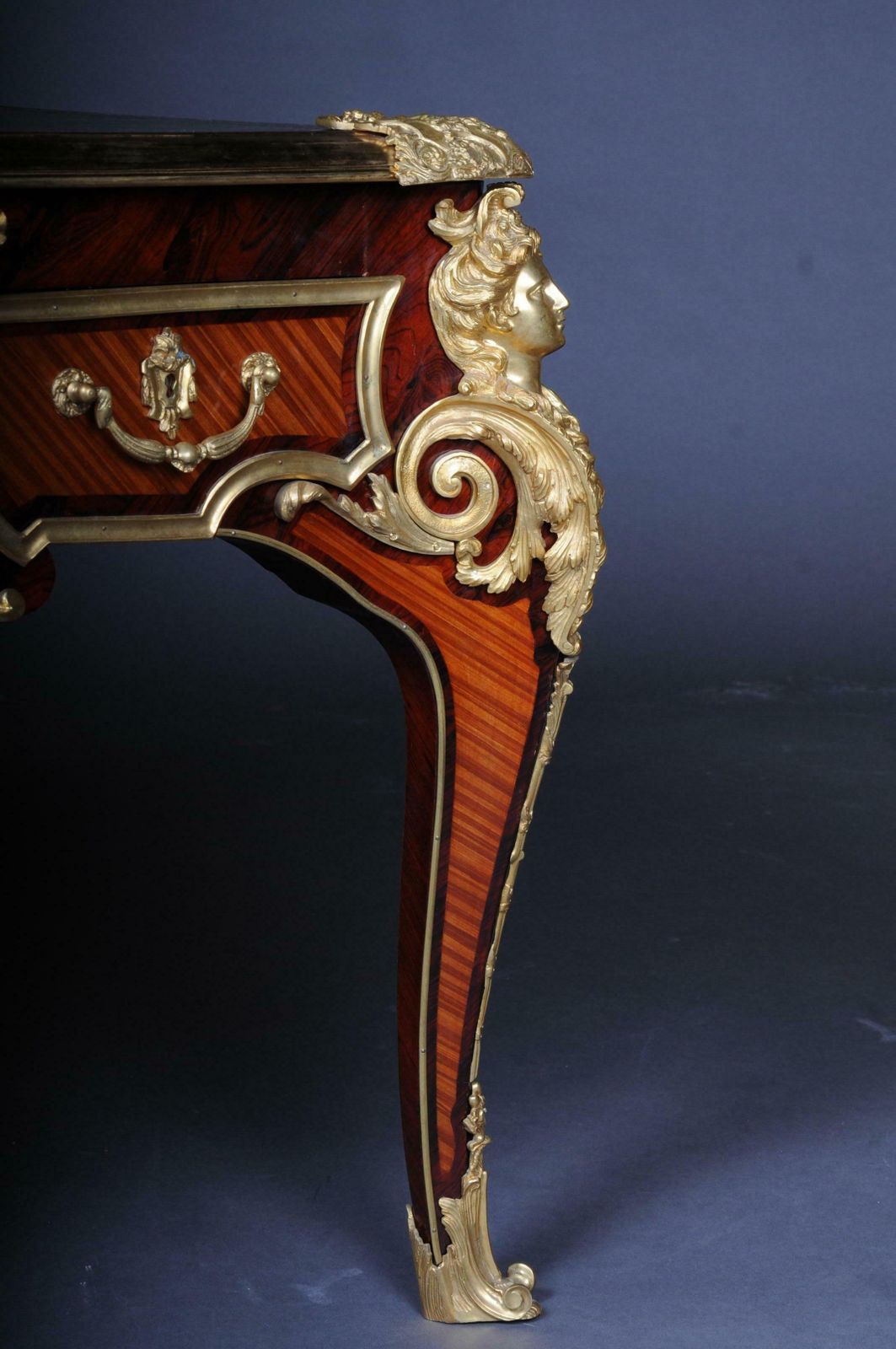 20th Century Imperial French Bureau Plat Or Desk By Charles Boulle photo vintage