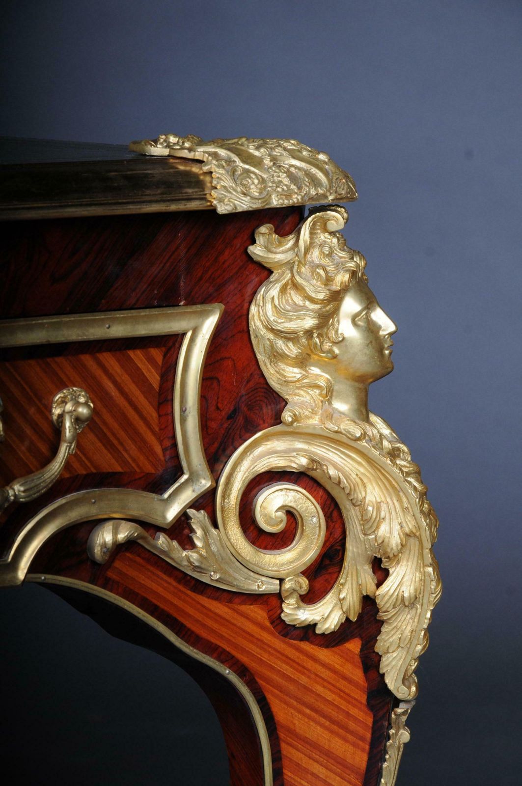 photo furniture 20th Century Imperial French Bureau Plat Or Desk By Charles Boulle