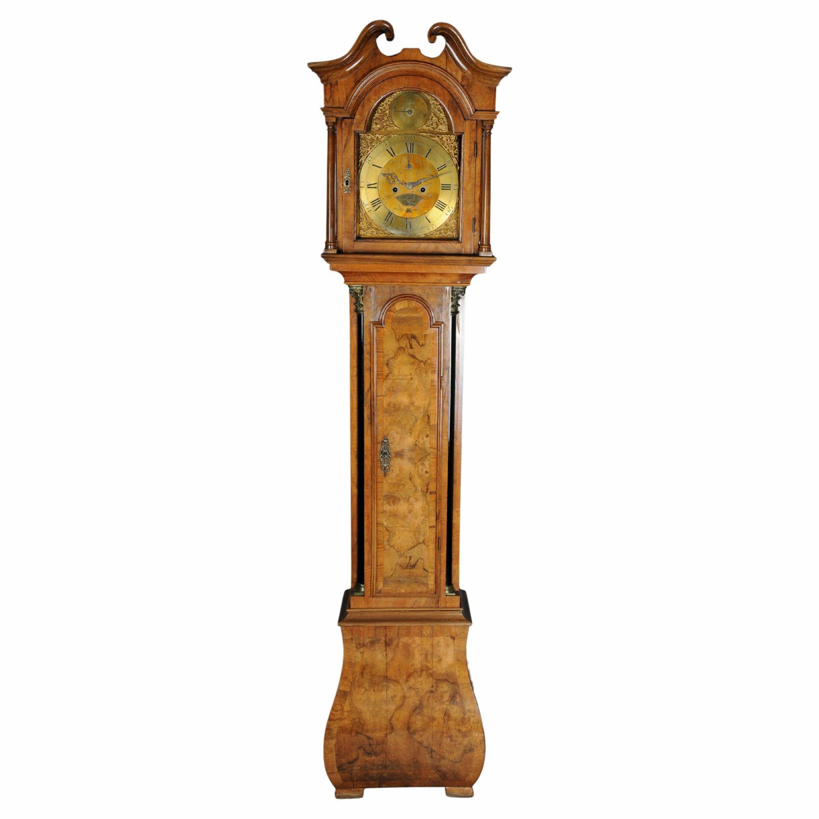 Beautiful Antique English Grandfather Clock, Oak, 19th Century