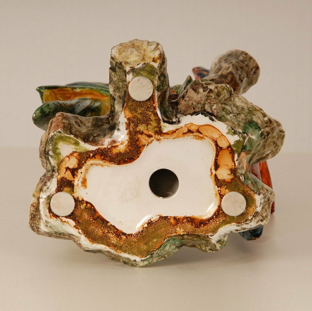 Italian Ceramic Parrots By Guido Cacciapuoti, Italy, 1930s photo 1450.0