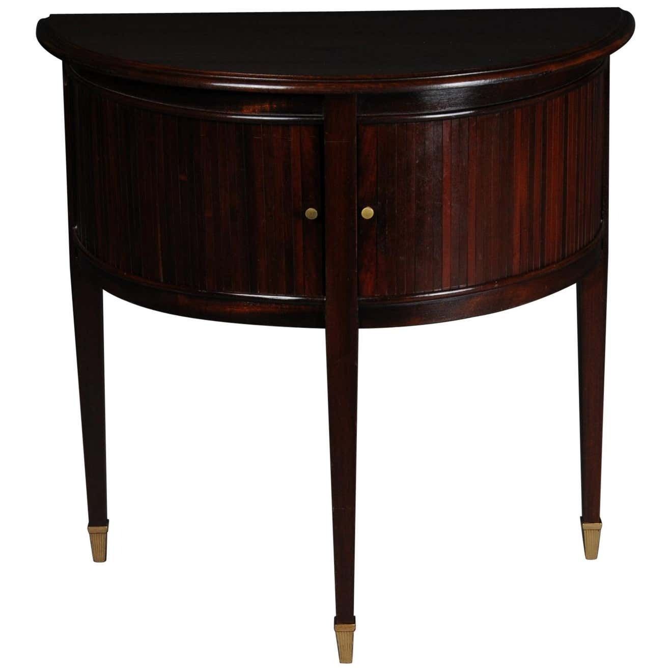 20th Century English Semicircular Wall Chest Of Drawers, Mahogany
