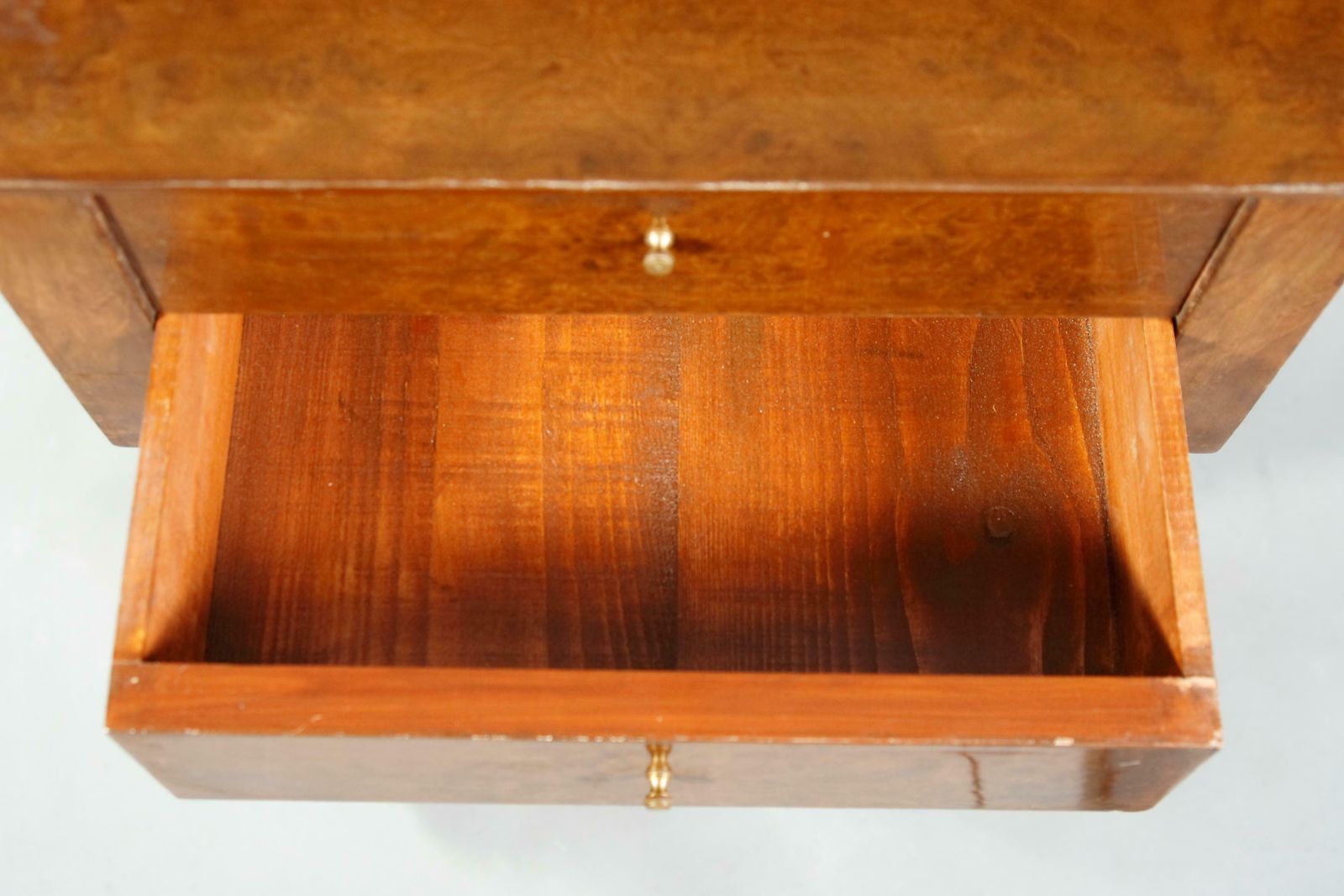 20th Century Decorative Lyre Sewing Table / Side Table In Biedermeier Style photo vinterior