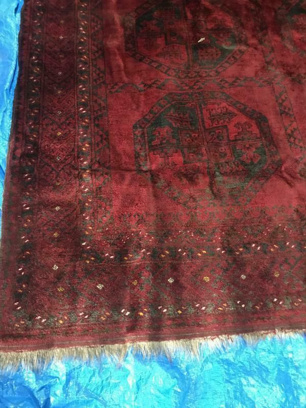 Large Antique Ersari Turkmen Wool Rug photo for sale