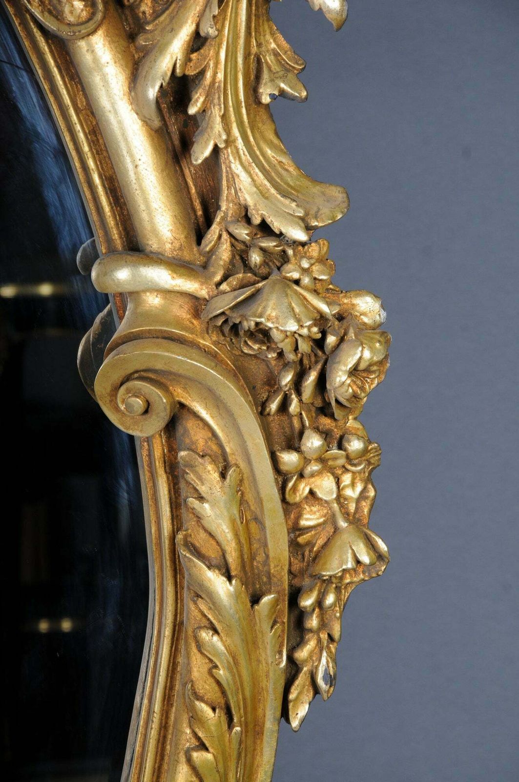 photo furniture Royal And Monumental Gilded Wall Mirror After F. Linke Paris