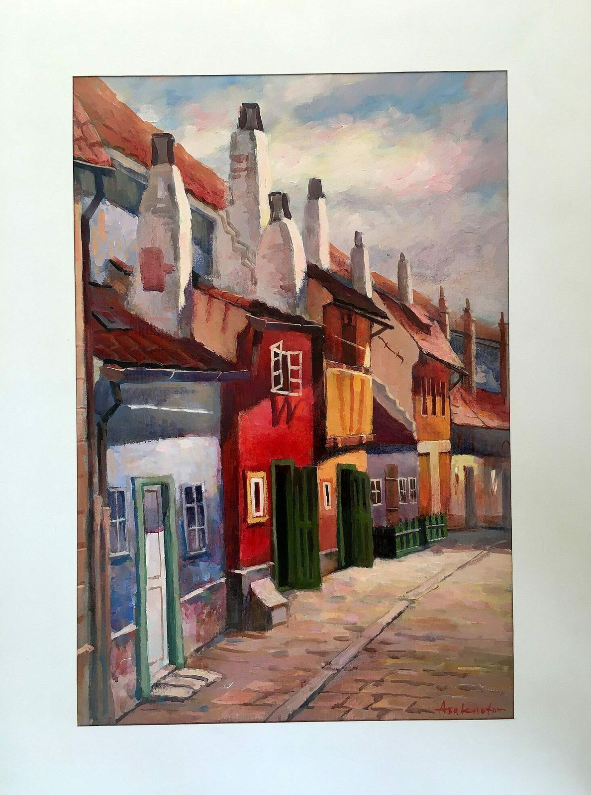 "Golden Street Prague" Acad. Painter Mikhail Ashkhotov