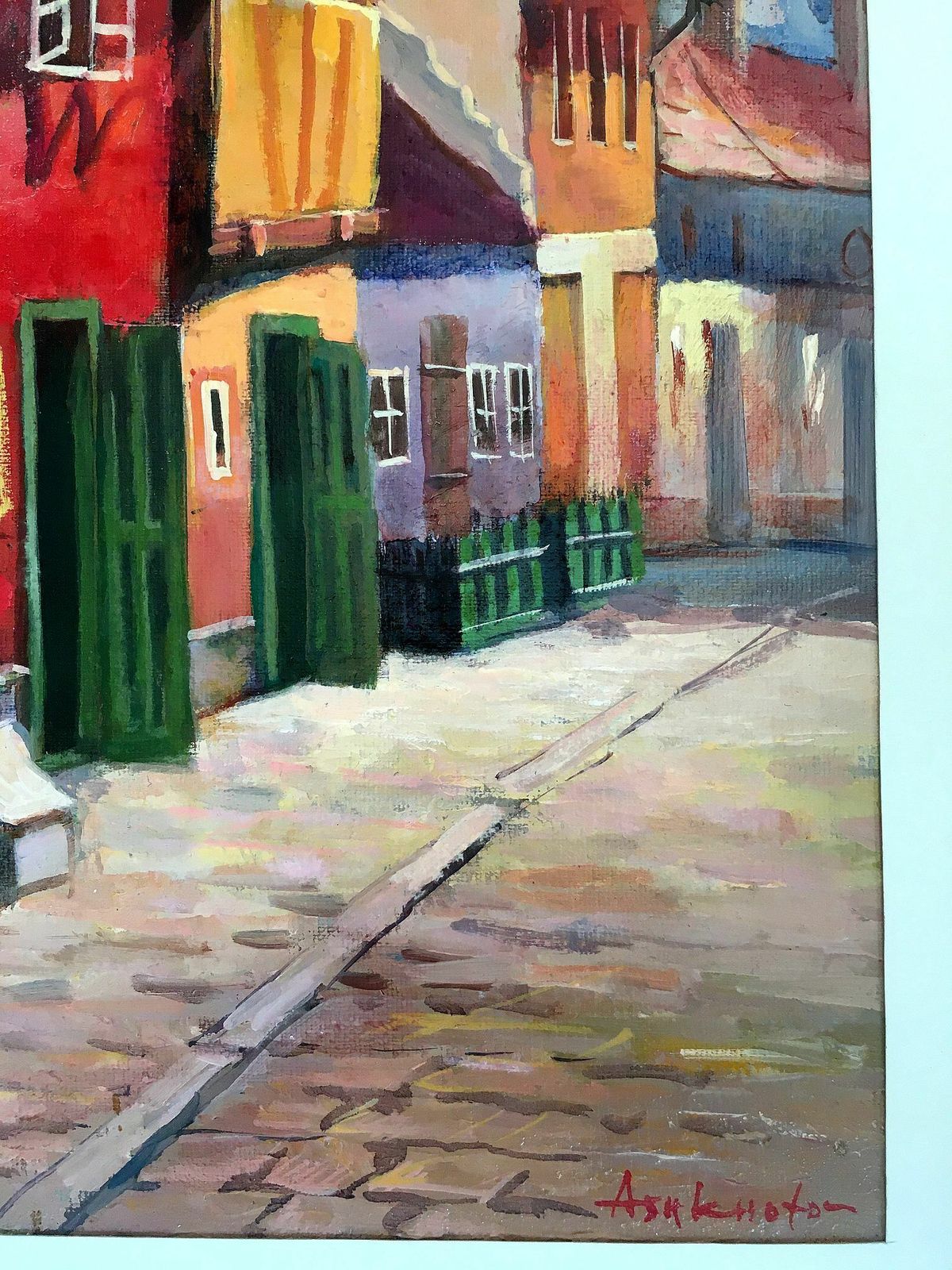 "Golden Street Prague" Acad. Painter Mikhail Ashkhotov photo 124.0