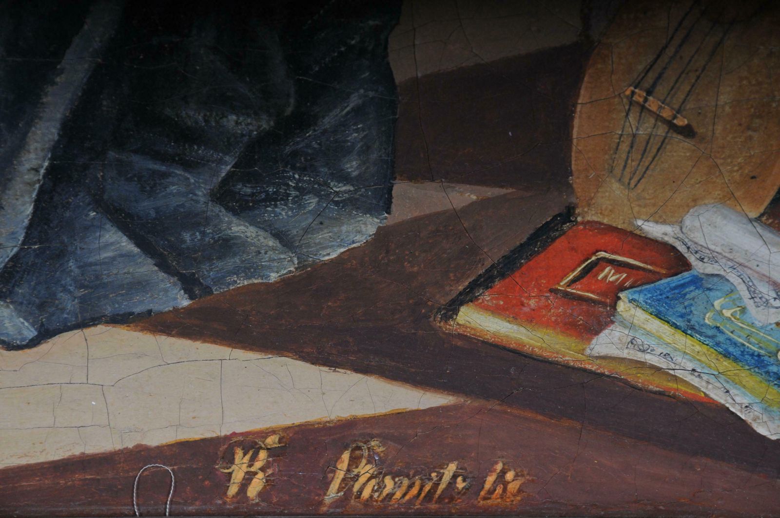 1812.0 Large Oil On Canvas Rococo Painting, Circa 1900 photo