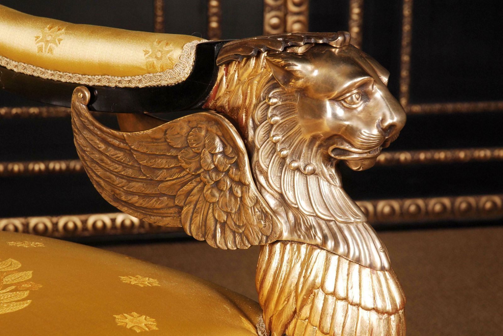 20th Century Empire Style Lion Armchair photo vinterior