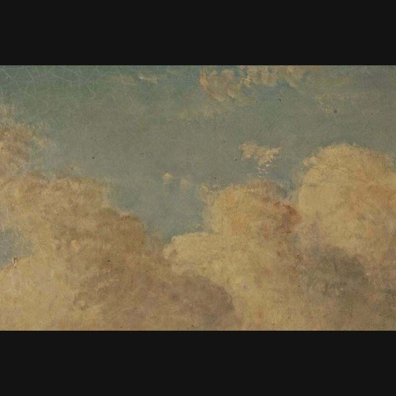 20th Century Oil Painting, Before The Fonatana The Porta Fulba photo vinterior