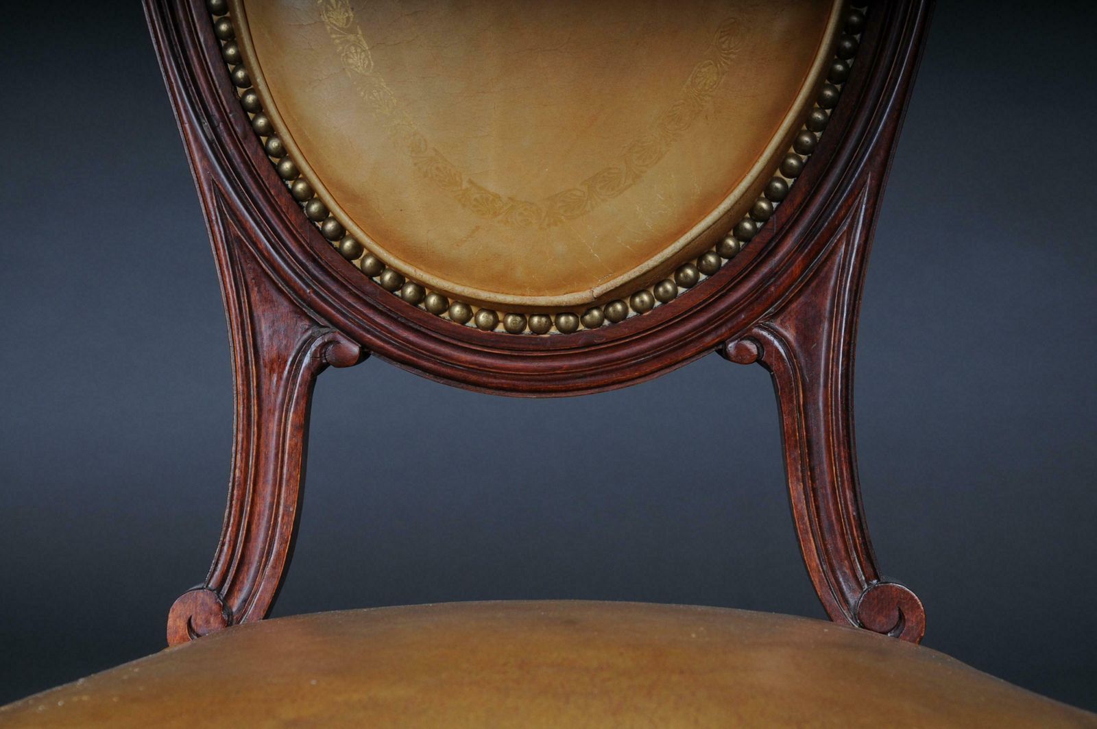 Furniture Beautiful Louis XVI Salon Chair, France, Around 1920 photo