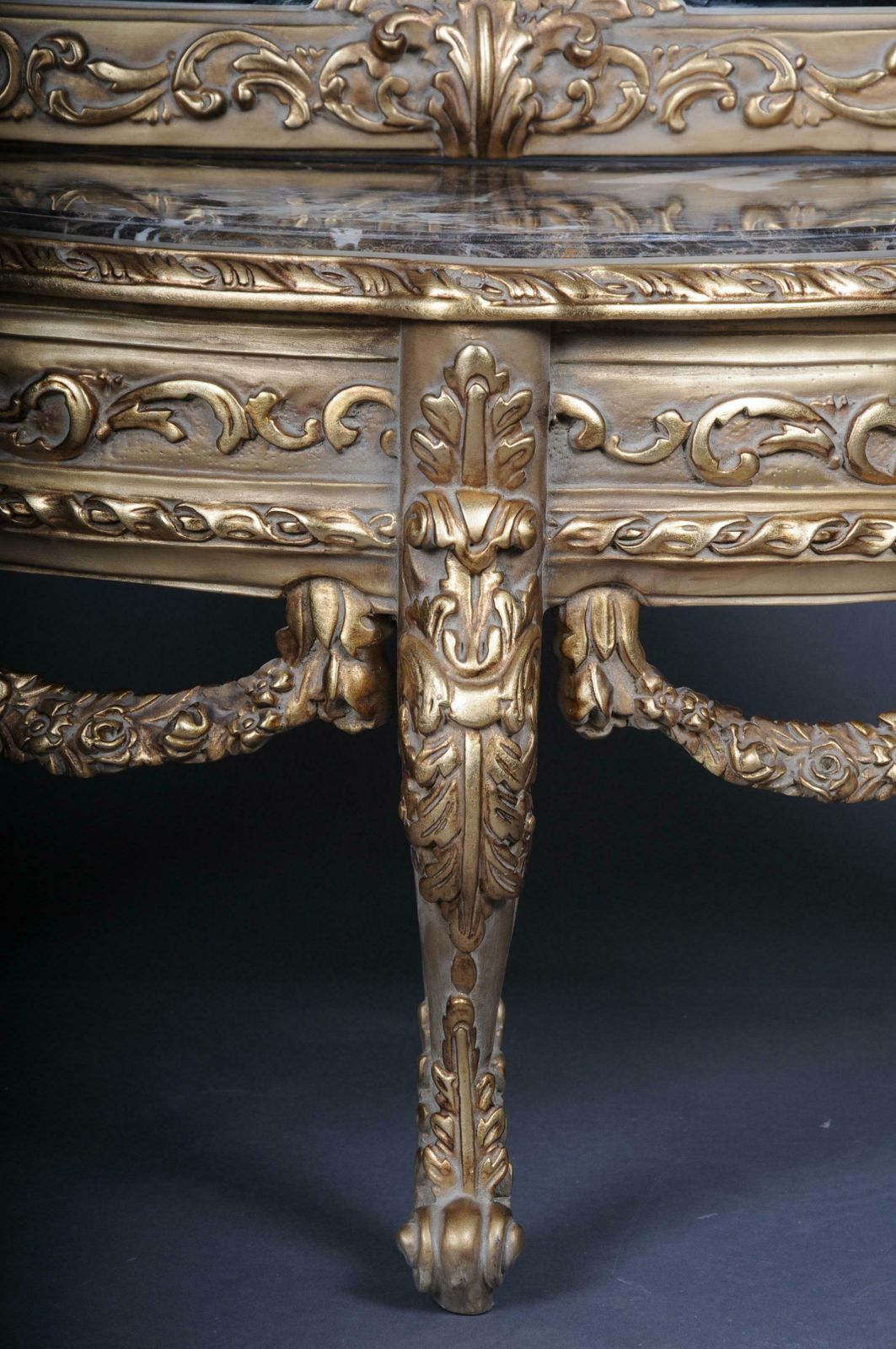20th Century Beautiful Console Mirror Floor Mirror In The Louis XV Gilt photo 2755.0