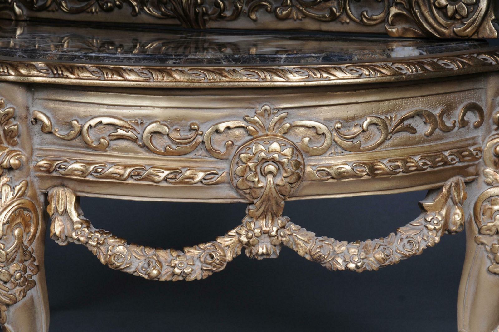 2755.0 20th Century Beautiful Console Mirror Floor Mirror In The Louis XV Gilt photo