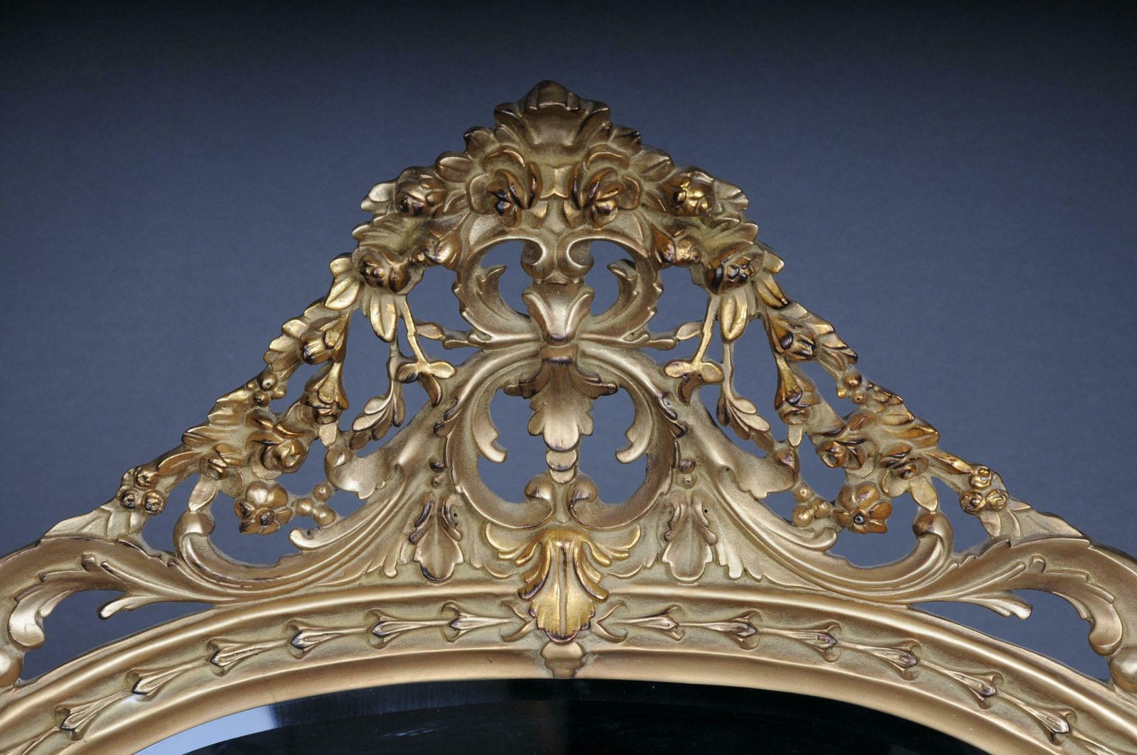 Richly Carved Royal Wall Mirror In Louis XV Beech Wood photo Home Decor