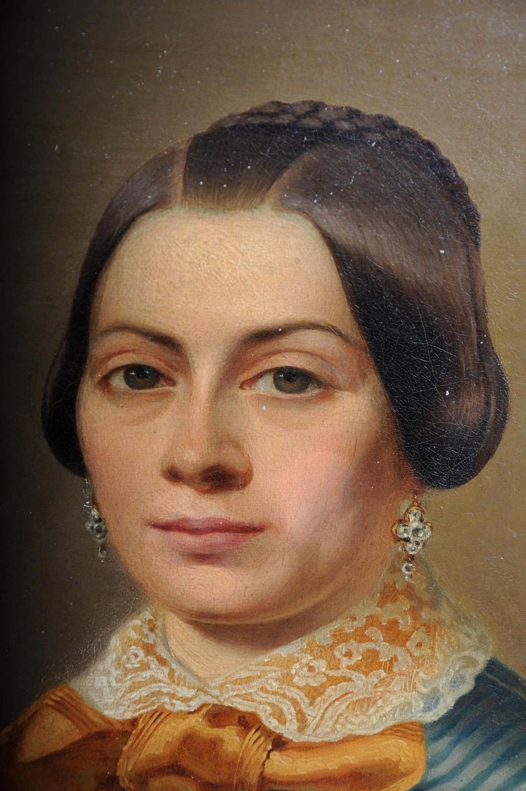 Antique Biedermeier Ladies Portrait / Painting, 19th Century photo furniture
