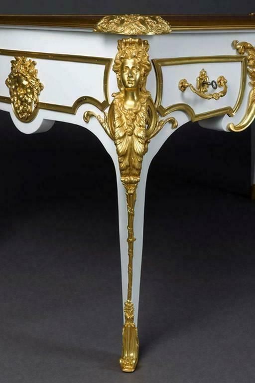 20th Century Bureau Plat Or Writting Table By The Model Of Andre Charles Boulle photo buy